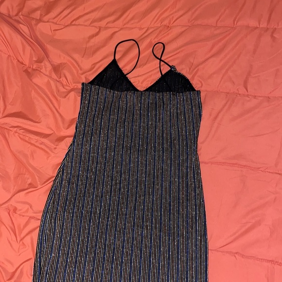 Black dress w multicolor stripes - Picture 3 of 3